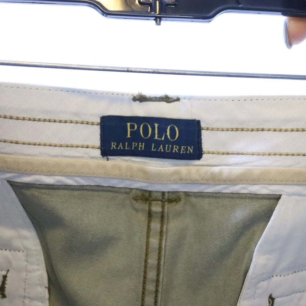 Polo Ralph Lauren Cargo Shorts 38 Khaki Mens Classic Fit Cotton Utility